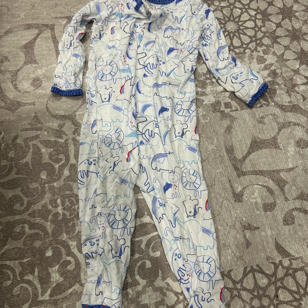 Magnetic Me Blue & White Animal Pajamas